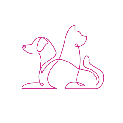 Tiere Illustration pink